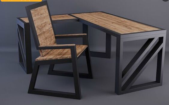 Custom Bespoke Metal Chair - Singapore Fabrication (Chair06.jpg)