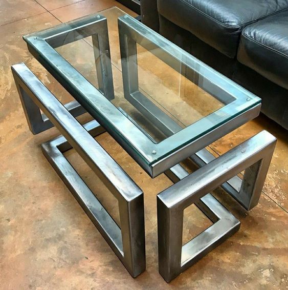 Handcrafted Metal Dining and Coffee Table - Singapore Fabrication (Table06.jpg)